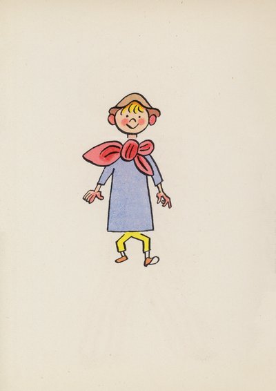 Figurer fra børnebøger: Tom Thumb (farvelitografi) af Walter Trier