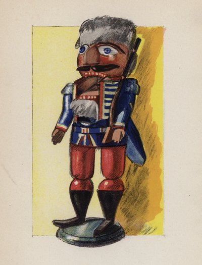 Gammelt legetøj malet af Walter Trier (farvelitografi) af Walter Trier