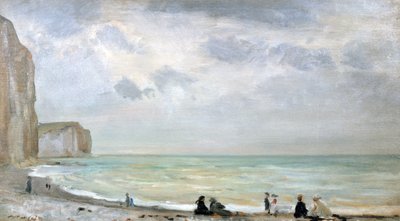 The Beach at Dover (olie på panel) af Walter Westley Russell