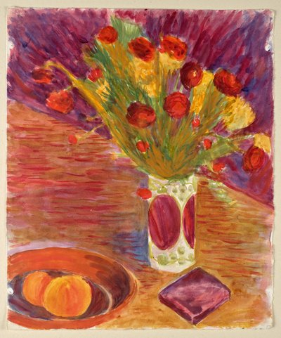 Blomstervase og frugtskål af Walther Gamerith