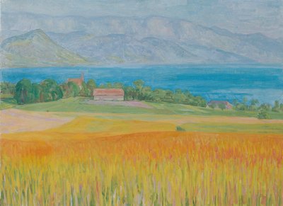 Kornfeld am Attersee af Walther Gamerith