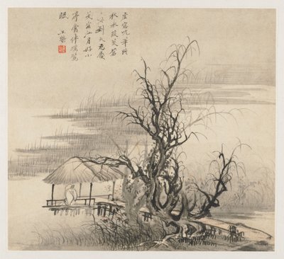 Album of Landscapes: Leaf 7, 1677. af Wang Gai