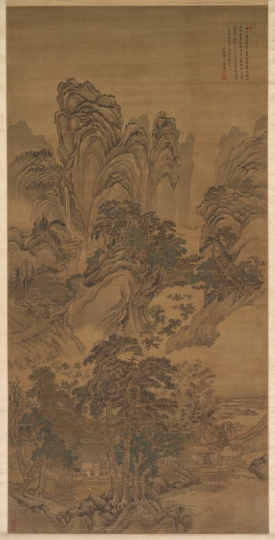 Landskab af Wang Hui