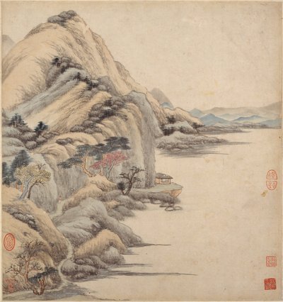 Landskaber i stil med gamle mestre, 1600-tallet. af Wang Jian