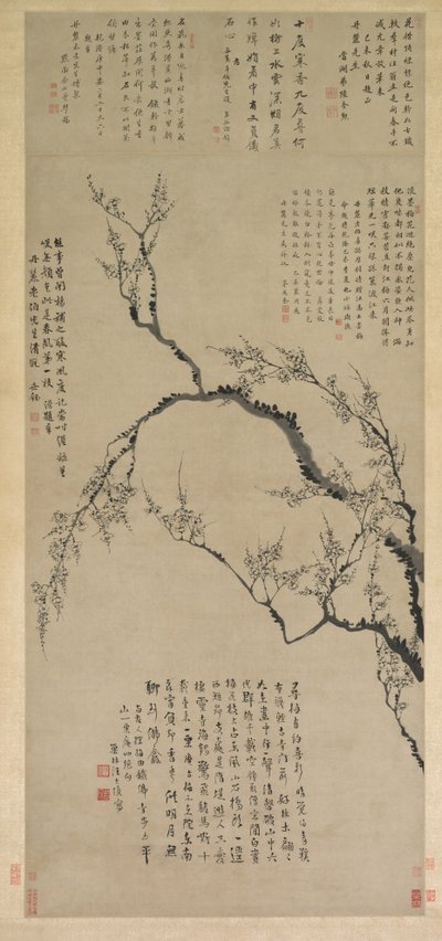 Blommeblomster, 1747. af Wang Shishen