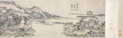 Green Peaks under Clear Sky: Efter Huang Gongwang, 1703-1708. af Wang Yuanqi