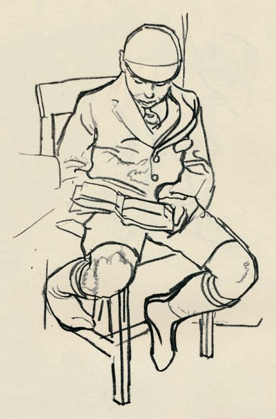 Dreng læser, c1900 af Warwick Reynolds