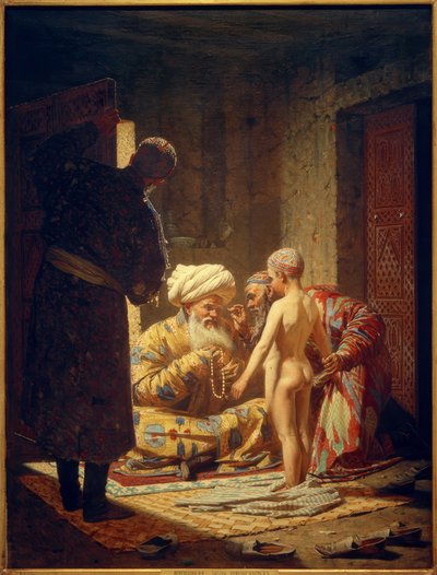 Sælger en slave dreng af Wassili W. Werestschagin