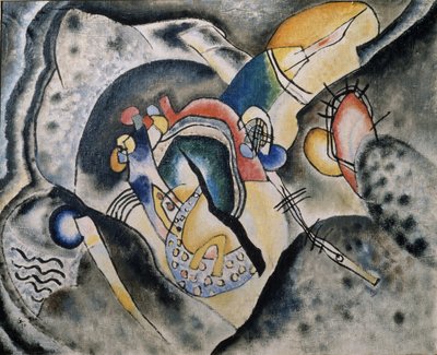Et sort slagtilfælde, 1920 af Wassily Kandinsky