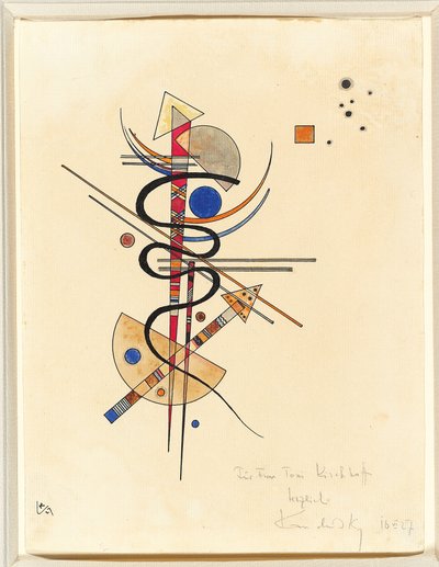 Akvarel til fru Toni Kirchhoff af Wassily Kandinsky