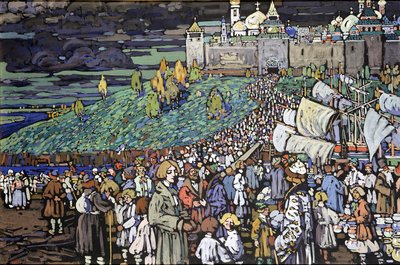 Købmændenes Ankomst af Wassily Kandinsky