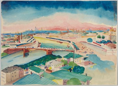 Udsigt over Moskva af Wassily Kandinsky