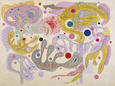 Lunefulde former Formes capricieuses, 1937 af Wassily Kandinsky