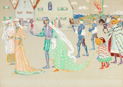 Det unge par af Wassily Kandinsky