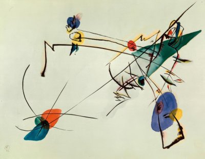 Bare akvarel af Wassily Kandinsky