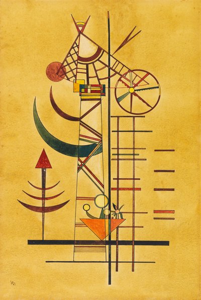 Buede spidser, 1927. af Wassily Kandinsky