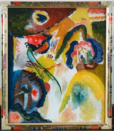 Glasbillede med svane af Wassily Kandinsky