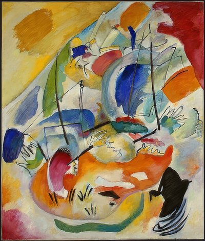 Improvisation 31 (søslag). 1913 af Wassily Kandinsky