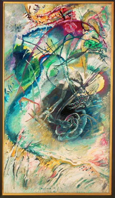 Improvisation uden titel (maleri på lærred) af Wassily Kandinsky