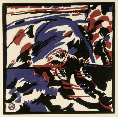 Kahnfahrt (Blatt 28 aus: "Klänge") af Wassily Kandinsky