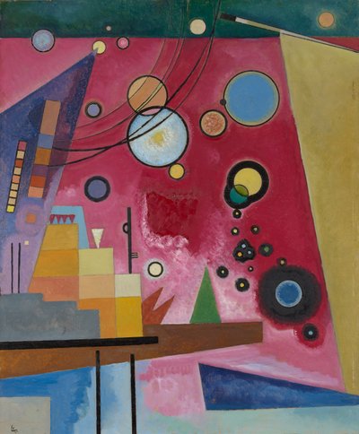 Kandinsky - Tung rød, 1924 (juli) af Wassily Kandinsky