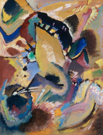 Lille studie til et vægmaleri for Campbell I, Efterår II (?), 1914 af Wassily Kandinsky