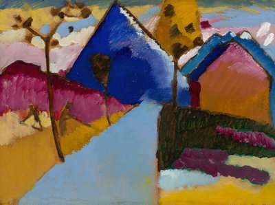 Kochel, Straight Street, 1909. af Wassily Kandinsky