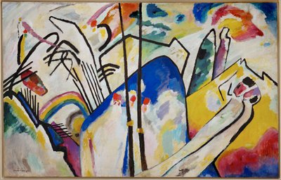 Komposition 4 (olie på lærred) af Wassily Kandinsky