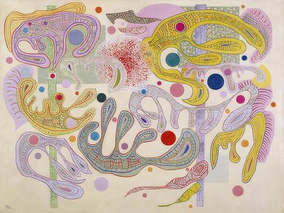 Lunefulde former (Formes capricieuses). 1937 af Wassily Kandinsky