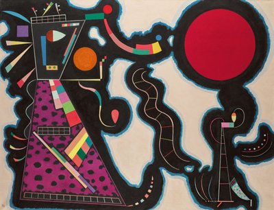 Den røde cirkel, 1939. af Wassily Kandinsky