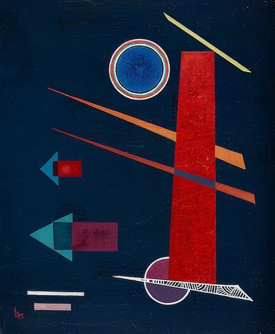 Kraftig rød. 1928 af Wassily Kandinsky