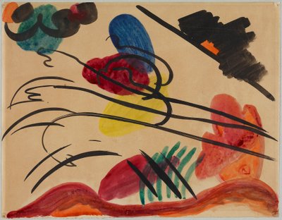 Med tre ryttere af Wassily Kandinsky