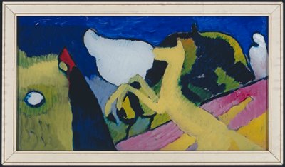 Med en gul hest af Wassily Kandinsky