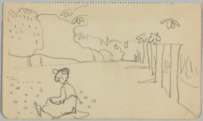 Münter malend i St. Cloud af Wassily Kandinsky