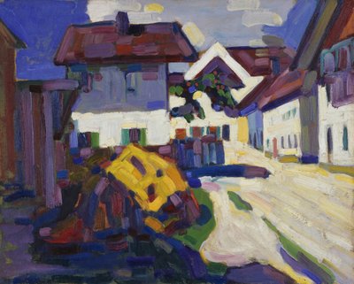 Murnau - gruppe af huse af Wassily Kandinsky