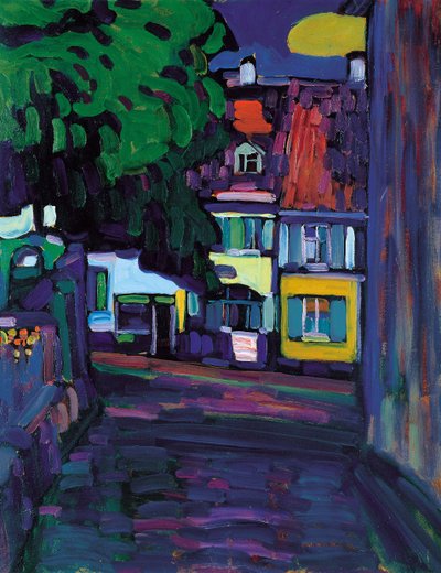 Murnau, huse i Obermarkt af Wassily Kandinsky