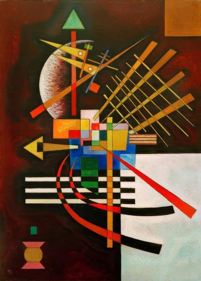 Ovenfor og til venstre af Wassily Kandinsky
