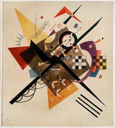 On White II, forår (olie på lærred) af Wassily Kandinsky