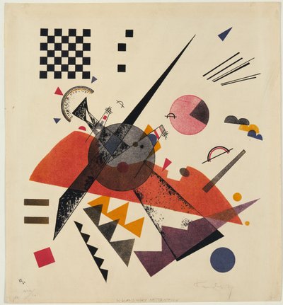 ""Orange"" Litografi af Vassily Kandinsky (eller Wassily Kandinsky eller Kandinskyj af Wassily Kandinsky