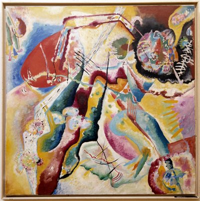 Painting with red spot, 1914dani af Wassily Kandinsky