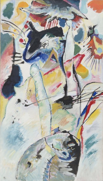 Panel til Edwin R Campbell N 3 - Maleri af Vassily Kandinsky (eller Wassily Kandinsky eller Kandinsky af Wassily Kandinsky