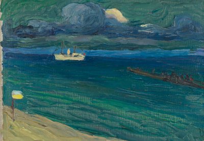 Rapallo - Havlandskab med dampskib af Wassily Kandinsky