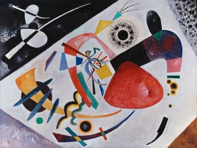 Rød plet II af Wassily Kandinsky