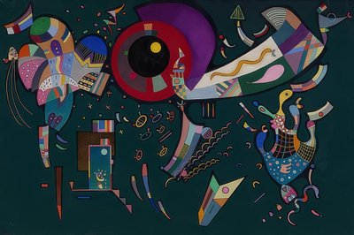 Rundt om cirklen (Autour du cercle). 1940 af Wassily Kandinsky
