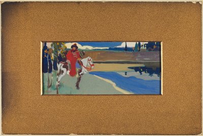 russisk rytter af Wassily Kandinsky