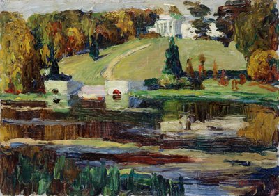 Skitse til Okhtyrka - Efterår af Wassily Kandinsky