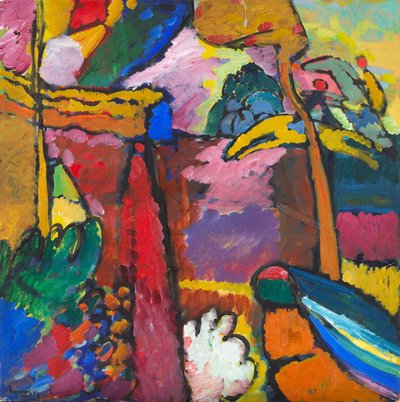 Studie til improvisation V af Wassily Kandinsky