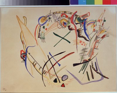""Suprematism"" Akvarel af Vassily Kandinsky (eller Wassily Kandinski eller Kandinskij af Wassily Kandinsky