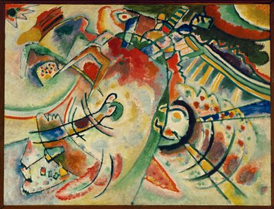 Den naive (olie på lærred) af Wassily Kandinsky