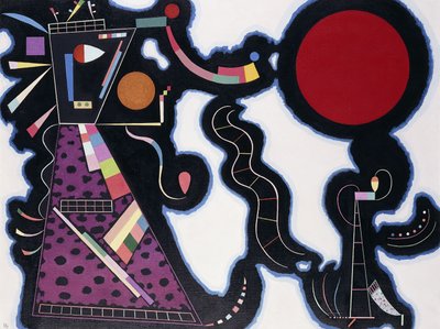 Den røde cirkel; Der Rote Kreis af Wassily Kandinsky